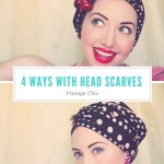 How to tie a retro headscarf