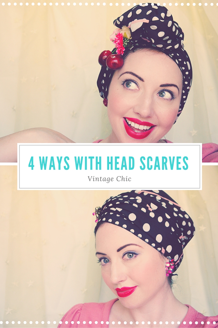 How to tie a retro headscarf