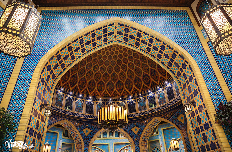 Interior IBN Battuta Mall store. Each hall is decorated in the style of different countries.