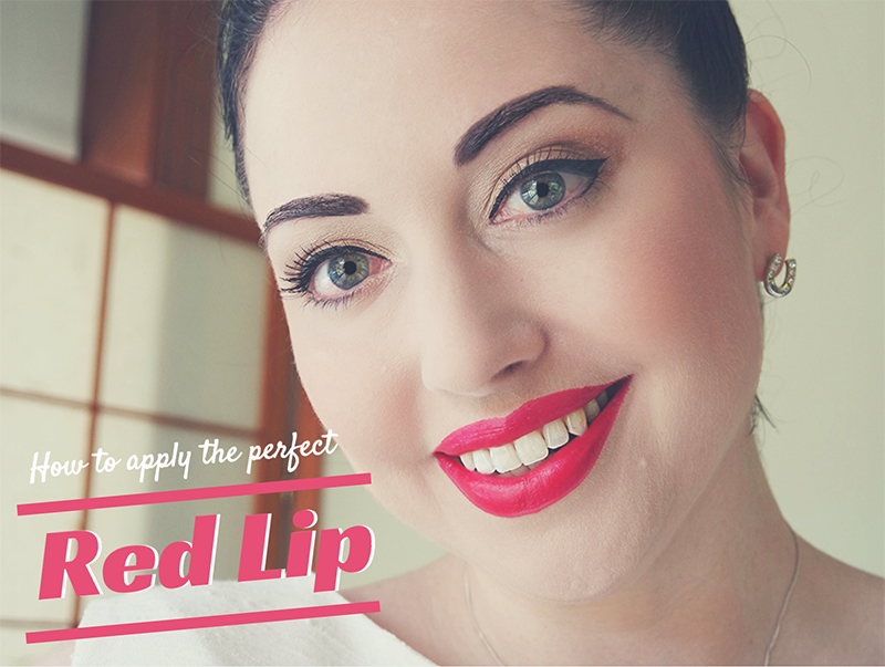 How to apply the perfect red lip tutorial