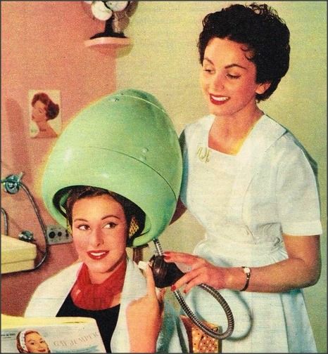 vintage hair styling wet set