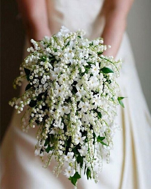 jasmine lilly of the valley vintage bridal bouquet