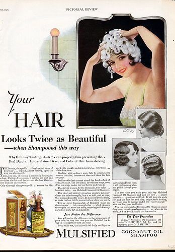 1920 hairstyle vintage ad